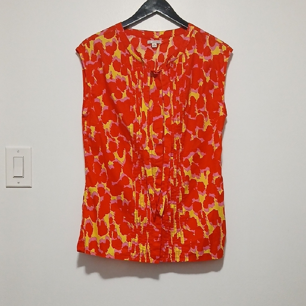GAP Red and Yellow Women's Blouse